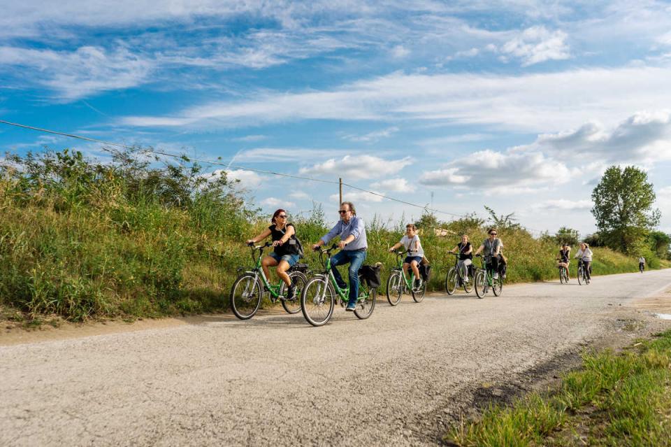 Radfahren im Po-Delta