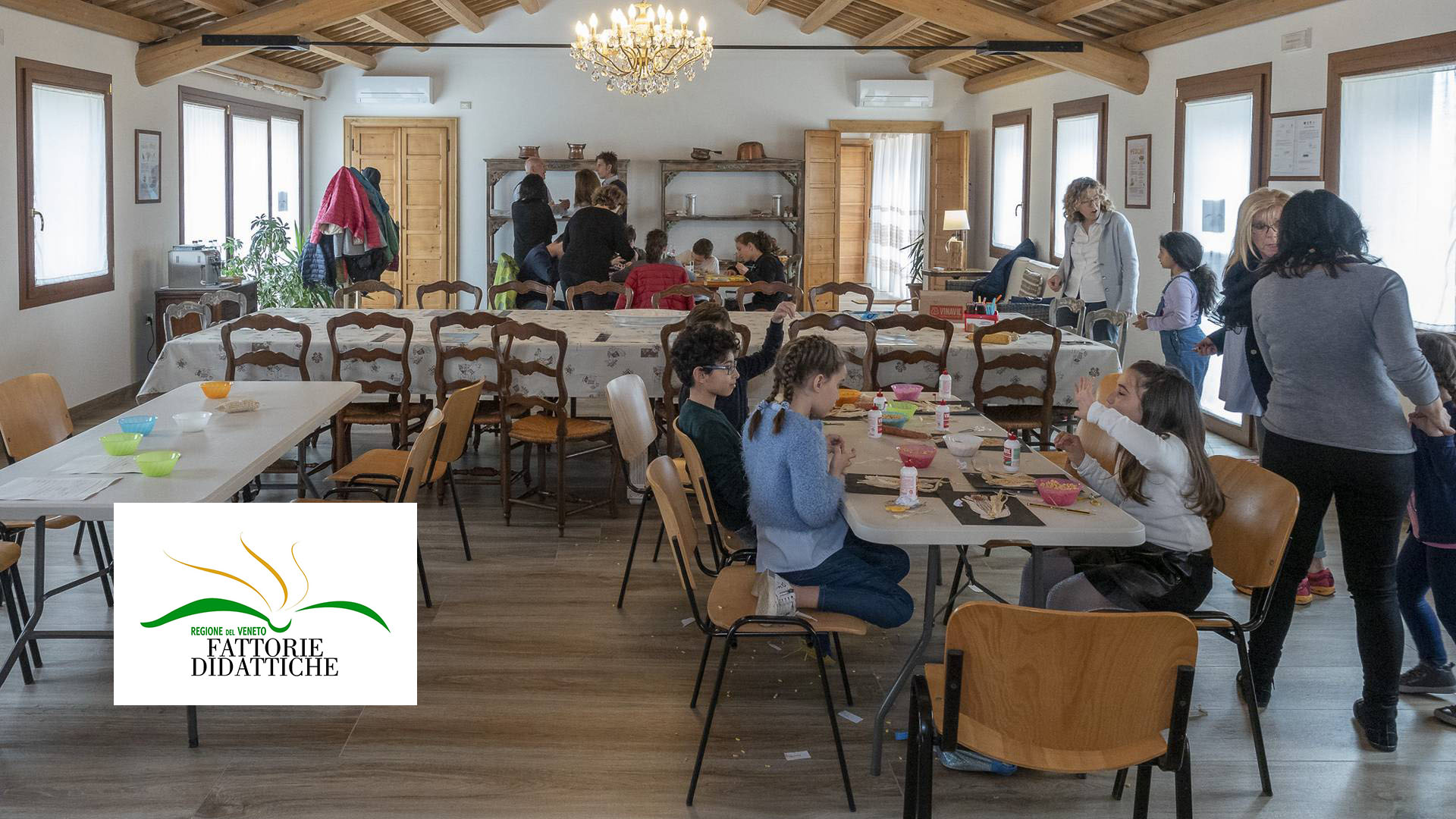 Kinder auf dem Lehrbauernhof